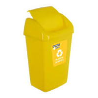 Кошик для сміття HEINNER HR-AL-35G (35л, 35*29*57см), жовтий
