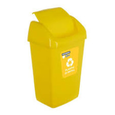 Кошик для сміття HEINNER HR-AL-35G (35л, 35*29*57см), жовтий