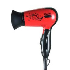 Фен Dario DHD9114_red (1400 Вт; 2 темп. реж.; ручка складна)