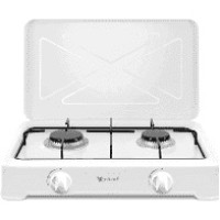 Таганок YUCEL O-200-LPG-white 2 комф.,кришка